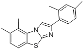 5,6-DIMETHYL-2-(2,4-DIMETHYLPHENYL)IMIDAZO[2,1-B]BENZOTHIAZOLE Struktur