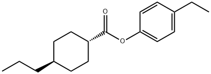 4-Ethylphenyl-4'-trans-propylcyclohexylcarboxylate Struktur