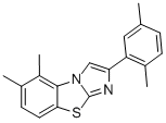 5,6-DIMETHYL-2-(2,5-DIMETHYLPHENYL)IMIDAZO[2,1-B]BENZOTHIAZOLE Struktur