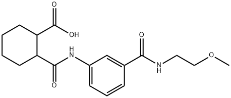 2-[(3-{[(2-METHOXYETHYL)AMINO]CARBONYL}ANILINO)-CARBONYL]CYCLOHEXANECARBOXYLIC ACID Struktur