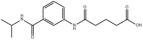 5-{3-[(ISOPROPYLAMINO)CARBONYL]ANILINO}-5-OXOPENTANOIC ACID Struktur