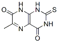 2,3-dihydro-6-methyl-2-thioxo-(1H,8H)-pteridine-4,7-dione Struktur