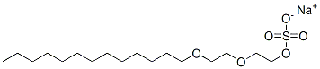 sodium 2-[2-(tridecyloxy)ethoxy]ethyl sulphate Struktur