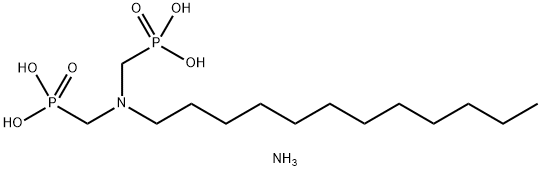 diammonium dihydrogen [(dodecylimino)bis(methylene)]bisphosphonate Struktur