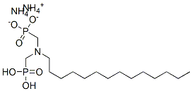 diammonium dihydrogen [(tetradecylimino)bis(methylene)]diphosphonate Struktur