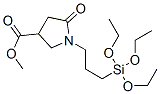 methyl 5-oxo-1-[3-(triethoxysilyl)propyl]pyrrolidine-3-carboxylate Struktur