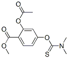 methyl 4-[(dimethylamino)thioxomethoxy]-o-acetylsalicylate Struktur