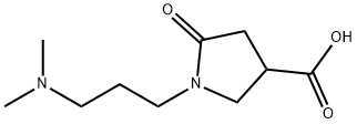 1-[3-(dimethylamino)propyl]-5-oxopyrrolidine-3-carboxylic acid Struktur