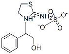 3-[alpha-(hydroxymethyl)benzyl]-2-iminiothiazolidinium sulphate  Struktur