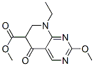 methyl 8-ethyl-5,6,7,8-tetrahydro-2-methoxy-5-oxopyrido[2,3-d]pyrimidine-6-carboxylate  Struktur