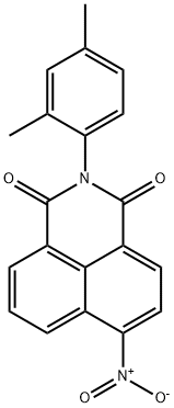 2-(2,4-dimethylphenyl)-6-nitro-1H-benz[de]isoquinoline-1,3(2H)-dione Struktur