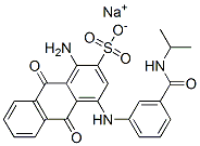 1-amino-4-[3-(isopropylamino)carbonylanilino]-9,10-dihydro-9,10-dioxoanthracene-2-sulphonic acid, sodium salt Struktur