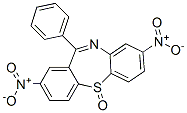 2,8-dinitro-11-phenyldibenzo[b,f][1,4]thiazepine 5-oxide  Struktur