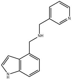 N-(1H-Indol-4-ylmethyl)-N-(pyridin-3-ylmethyl)-amine Struktur