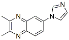 Quinoxaline,  6-(1H-imidazol-1-yl)-2,3-dimethyl- Struktur