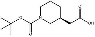 (S)-N-BOC-3-哌啶乙酸, 941289-27-6, 結(jié)構(gòu)式