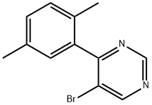 5-Bromo-4-(2,5-dimethylphenyl)pyrimidine Struktur