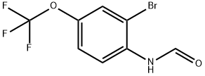 (4-formylamino-3-bromophenyl) trifluoromethyl ether Struktur