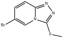 6-Bromo-3-(methylthio)-[1,2,4]triazolo[4,3-a]pyridine Struktur