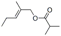 2-methylpent-2-enyl isobutyrate Struktur