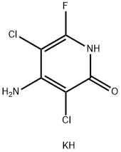 4-amino-3,5-dichloro-6-fluoro-2-pyridone, monopotassium salt Struktur