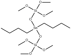 5,5-dibutyl-3,3,7,7-tetramethoxy-2,4,6,8-tetraoxa-3,7-disila-5-stannanonane Struktur