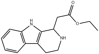 ethyl 2,3,4,9-tetrahydro-1H-pyrido[3,4-b]indole-1-acetate  Struktur