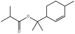 1-methyl-1-(4-methylcyclohex-2-enyl)ethyl isobutyrate Struktur