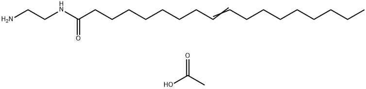 N-(2-aminoethyl)octadec-9-enamide monoacetate Struktur