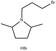 1-(3-bromopropyl)-2,5-dimethylpyrrolidinium bromide Struktur