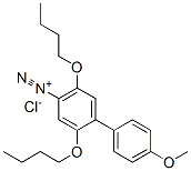 2,5-dibutoxy-4'-methoxy[1,1'-biphenyl]-4-diazonium chloride Struktur