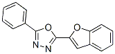 2-(2-benzofuryl)-5-phenyl-1,3,4-oxadiazole Struktur