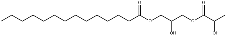 2-hydroxy-3-(lactoyloxy)propyl myristate Struktur