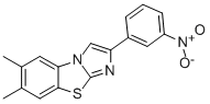 6,7-DIMETHYL-2-(3-NITROPHENYL)IMIDAZO[2,1-B]BENZOTHIAZOLE Struktur