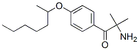 1-Propanone,  2-amino-2-methyl-1-[4-[(1-methylhexyl)oxy]phenyl]- Struktur