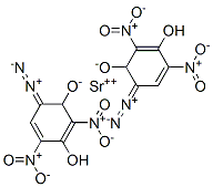 strontium 6-diazo-3-hydroxy-2,4-dinitrocyclohexa-2,4-dienolate Struktur