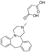 1,2,3,4,10,14b-hexahydro-2-methyldibenzo[c,f]pyrazino[1,2-a]azepine maleate Struktur