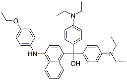 alpha,alpha-bis[4-(diethylamino)phenyl]-4-[(4-ethoxyphenyl)amino]naphthalene-1-methanol Struktur