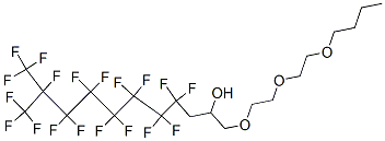 1-[2-(2-butoxyethoxy)ethoxy]-4,4,5,5,6,6,7,7,8,8,9,9,10,11,11,11-hexadecafluoro-10-(trifluoromethyl)undecan-2-ol Struktur