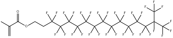 3,3,4,4,5,5,6,6,7,7,8,8,9,9,10,10,11,11,12,12,13,13,14,14,15,16,16,16-octacosafluoro-15-(trifluoromethyl)hexadecyl methacrylate  Struktur