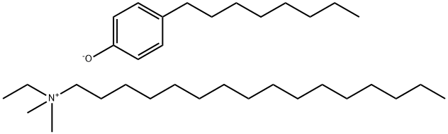 ethylhexadecyldimethylammonium 4-octylphenolate Struktur