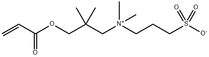 2,2-dimethyl-3-[(1-oxoallyl)oxy]propyl(3-sulphonatopropyl)ammonium Struktur