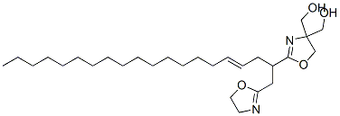 2,2'-[1-(2-octadecenyl)ethane-1,2-diyl]bis-2-oxazoline-4,4-dimethanol  Struktur