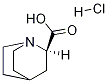 1-Azabicyclo[2.2.2]octane-2-carboxylic acid, hydrochloride, (R)- (9CI) Struktur