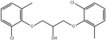 1,3-bis(2-chloro-6-methylphenoxy)propan-2-ol  Struktur