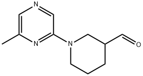 1-(6-METHYLPYRAZIN-2-YL)PIPERIDINE-3-CARBALDEHYDE Struktur