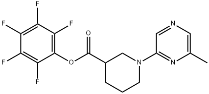 Pentafluorophenyl 1-(6-methylpyrazin-2-yl)piperidine-3-carboxylate 97% Struktur