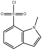 1-METHYL-1H-INDOLE-7-SULFONYL CHLORIDE Struktur