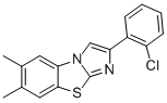 2-(2-CHLOROPHENYL)-6,7-DIMETHYLIMIDAZO[2,1-B]BENZOTHIAZOLE Struktur