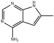 6-methyl-7H-pyrrolo[2,3-d]pyrimidin-4-amine Struktur